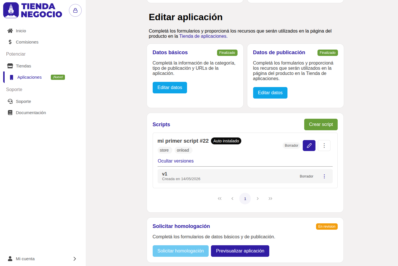 Script creado